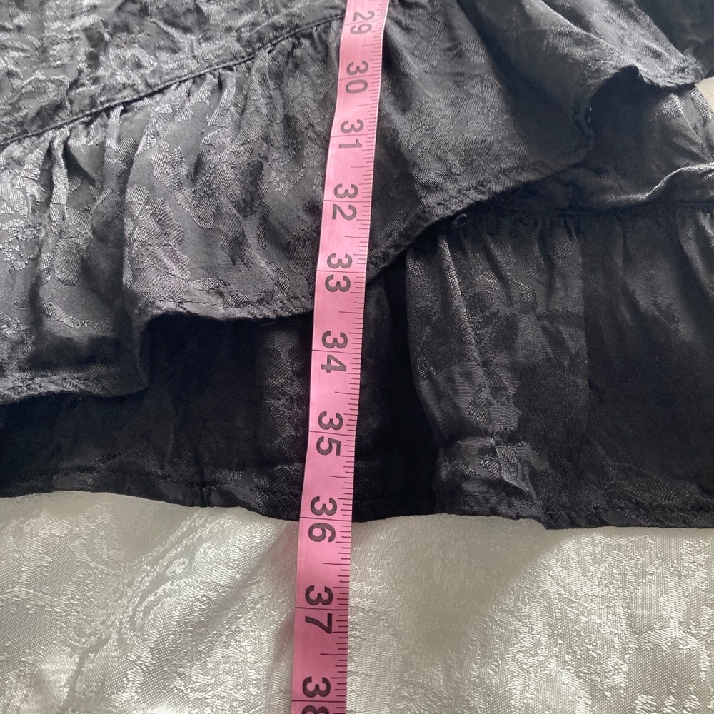 Majorelle black ruffle mini dress size xL - Picture 9 of 9